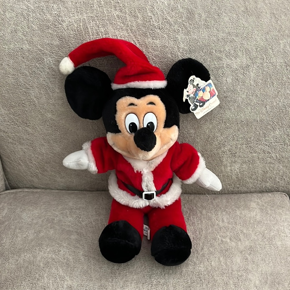 Vintage 1987 Mickey Santa